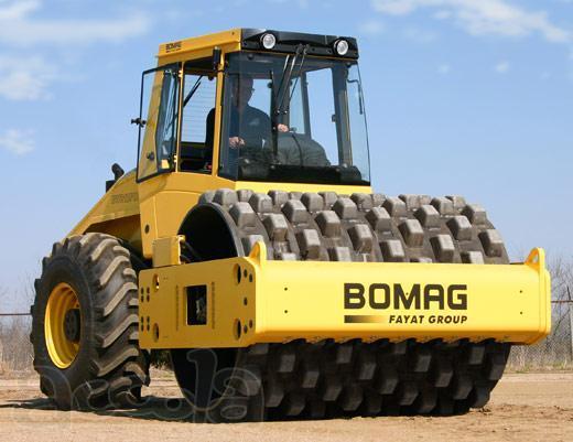 Аренда дорожного катока BOMAG BW 212 PD 40 гладкий валец + кулачковый