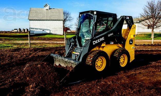 Аренда мини-погрузчик с бортовым поворотом John deere 314 g