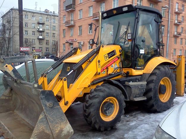 Услуги экскаватора погрузчика, ковш, молот, вилы в Мск и МО