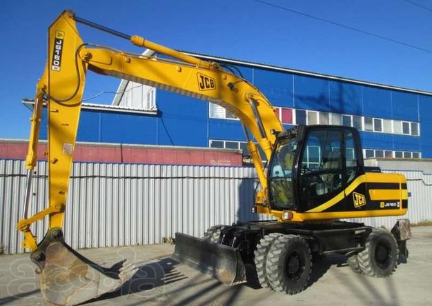 Аренда колёсного полноповоротного экскаватора jcb 160