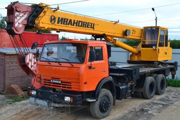 Услуги аренды автокрана 25 т