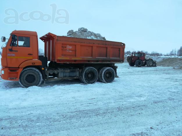 Вывоз снега услуги самосвала