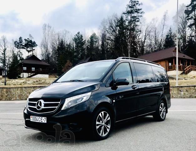 Аренда микроавтобуса в Минске с водителем. Mercedes V-classe 2016г