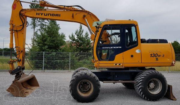 Колёсный экскаватор Hyundai R130W