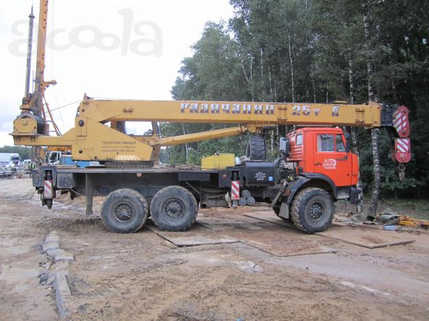 Аренда автокрана 25 тонн, Вездеход