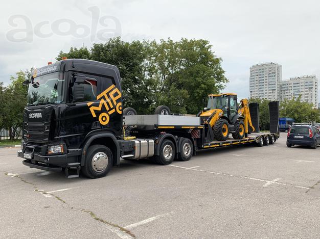 Универсальный низкорамный трал Scania.