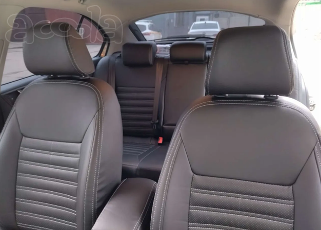 Авточехлы из экокожи на Шкода Октавия А5 на заказ в Москве.