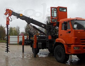 Услуга/аренда ЯМОБУР НА БАЗЕ КАМАЗ 43114 (ВЕЗДЕХОД)