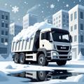 Вывоз снега самосвалами